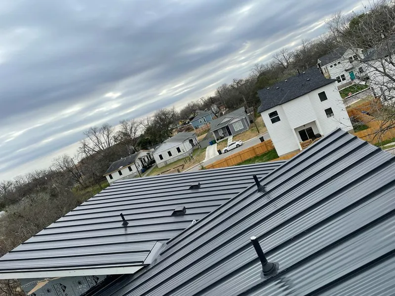 Standing seam metal roof panels with vents for Skylight Repair in Farmville